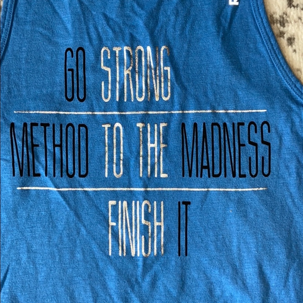 🦃🌸Blue Athletic Tank🌸 - Picture 2 of 3